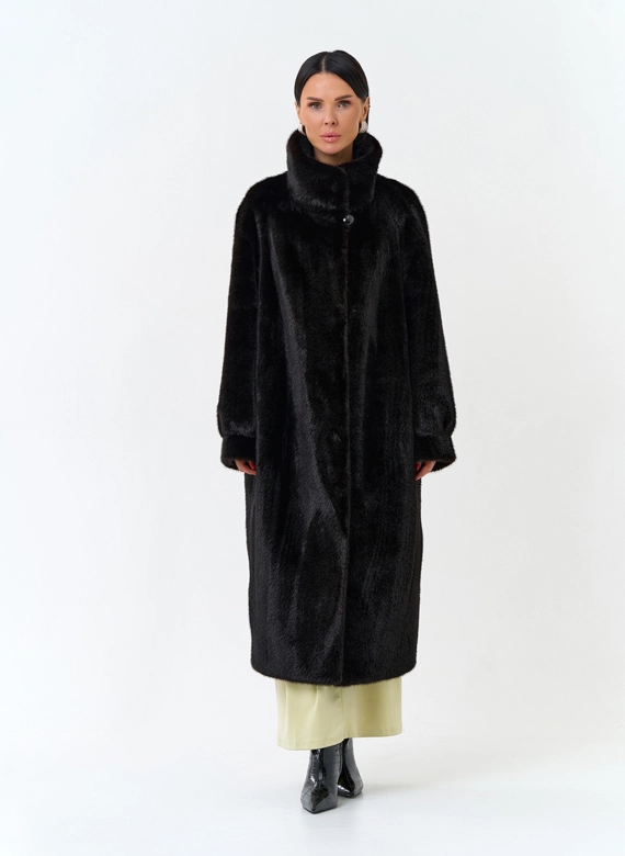 Женская шуба из эко меха фото