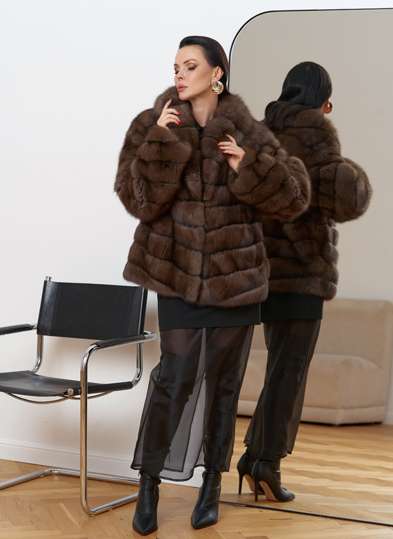 Шуба из баргузинского соболя