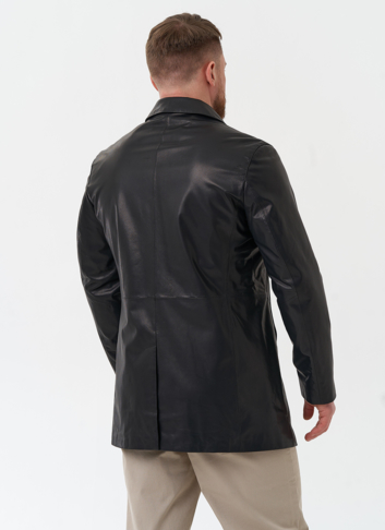 Мужской пиджак из натуральной кожи