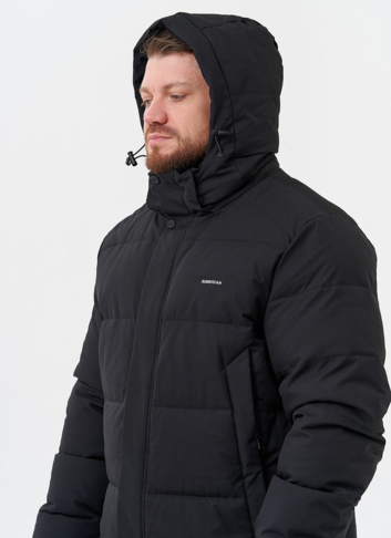 Мужской пуховик с капюшоном 