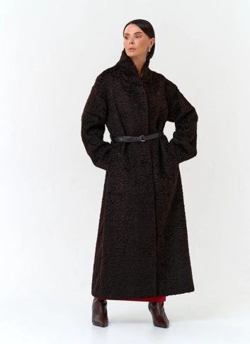 Женское пальто из эко меха