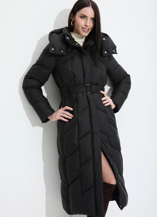 Женский пуховик с капюшоном модель № 33743 универмаг малина фото