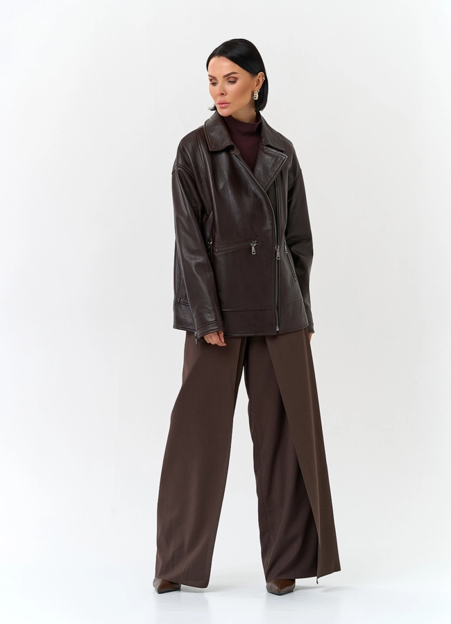 Женская куртка из натуральной кожи модель № 29994 универмаг малина