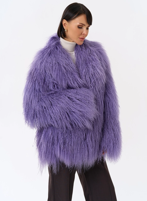 Шуба из ламы фото